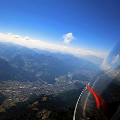 Flugwegposition um 13:26:33: Aufgenommen in der Nähe von Gemeinde Dalaas, Dalaas, Österreich in 2764 Meter