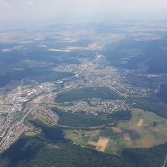 Verortung via Georeferenzierung der Kamera: Aufgenommen in der Nähe von Heidenheim, Deutschland in 2400 Meter