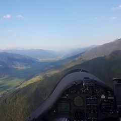 Flugwegposition um 16:57:41: Aufgenommen in der Nähe von Niedernsill, 5722, Österreich in 1744 Meter