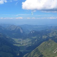 Flugwegposition um 12:06:48: Aufgenommen in der Nähe von Gemeinde Schröcken, Österreich in 2814 Meter