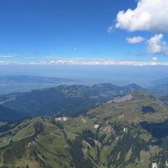 Flugwegposition um 11:51:38: Aufgenommen in der Nähe von Gemeinde Laterns, Österreich in 2678 Meter