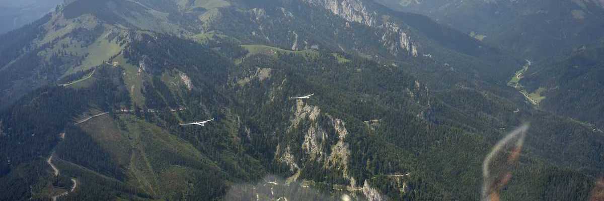 Flugwegposition um 10:29:21: Aufgenommen in der Nähe von Hall, 8911 Hall, Österreich in 2408 Meter