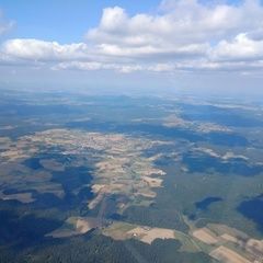 Flugwegposition um 14:09:01: Aufgenommen in der Nähe von Schwandorf, Deutschland in 2137 Meter