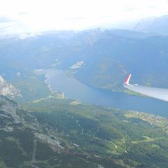 Flugwegposition um 15:12:19: Aufgenommen in der Nähe von Wiener Neustadt, Österreich in 608 Meter