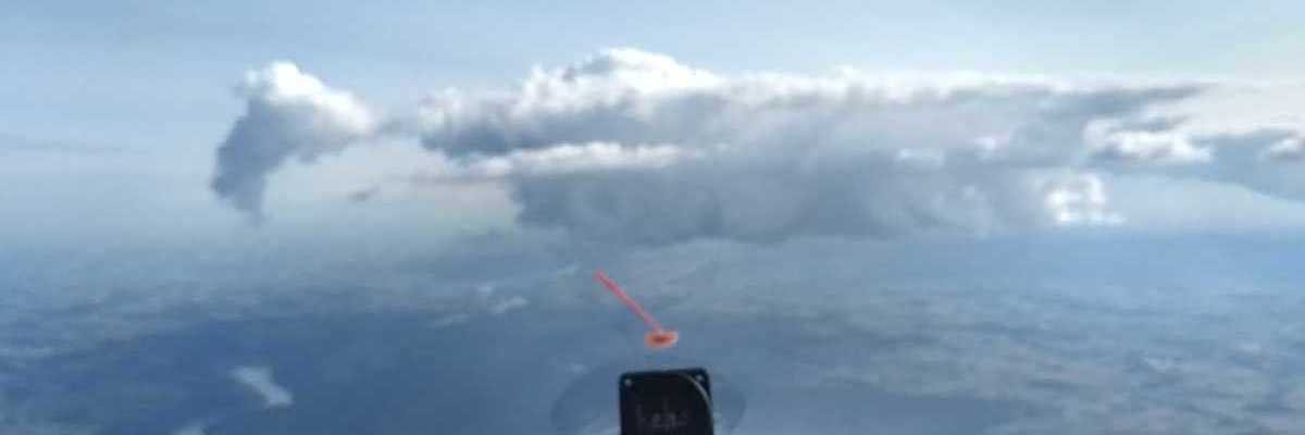 Flugwegposition um 14:45:53: Aufgenommen in der Nähe von Passau, Deutschland in 2209 Meter