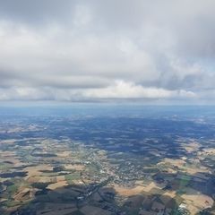 Flugwegposition um 12:52:32: Aufgenommen in der Nähe von Passau, Deutschland in 2108 Meter