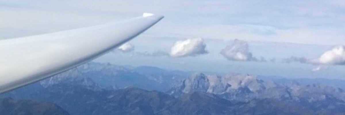 Flugwegposition um 13:09:37: Aufgenommen in der Nähe von Gemeinde Gaal, Österreich in 3316 Meter