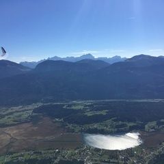 Flugwegposition um 11:48:27: Aufgenommen in der Nähe von Gemeinde Hermagor-Pressegger See, Österreich in 1691 Meter