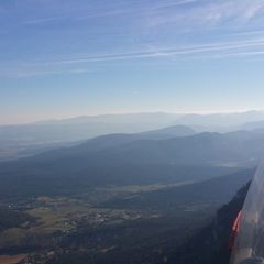 Flugwegposition um 14:37:06: Aufgenommen in der Nähe von Gemeinde Hohe Wand, Österreich in 995 Meter