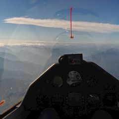 Flugwegposition um 08:31:40: Aufgenommen in der Nähe von Weißenbach an der Enns, Österreich in 2746 Meter