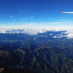 Flugwegposition um 13:31:42: Aufgenommen in der Nähe von Graden bei Köflach, Österreich in 4148 Meter