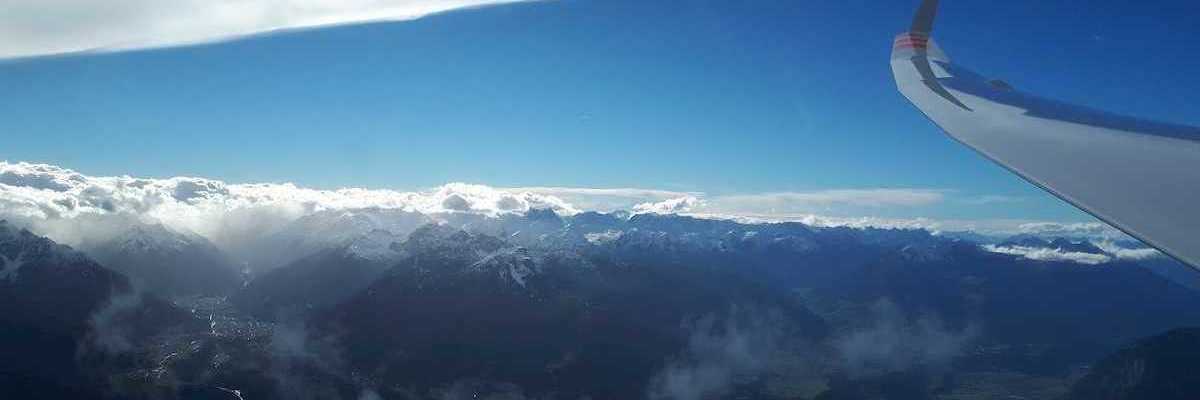 Flugwegposition um 13:38:25: Aufgenommen in der Nähe von Hall in Tirol, Österreich in 3119 Meter