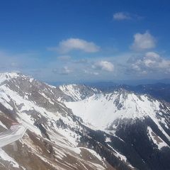 Flugwegposition um 12:56:37: Aufgenommen in der Nähe von Gai, 8793, Österreich in 2136 Meter