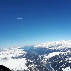 Flugwegposition um 13:23:32: Aufgenommen in der Nähe von Gemeinde Gerlos, 6281 Gerlos, Österreich in 3073 Meter