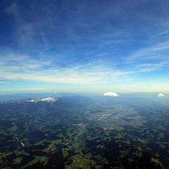 Flugwegposition um 12:46:09: Aufgenommen in der Nähe von Gemeinde Bad St. Leonhard im Lavanttal, Österreich in 3695 Meter