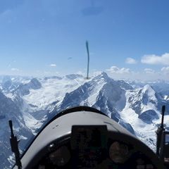 Flugwegposition um 13:52:14: Aufgenommen in der Nähe von Garmisch-Partenkirchen, Deutschland in 2822 Meter