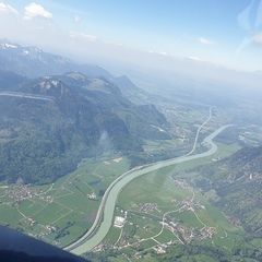 Flugwegposition um 12:47:13: Aufgenommen in der Nähe von Gemeinde Niederndorf, Niederndorf bei Kufstein, Österreich in 2134 Meter