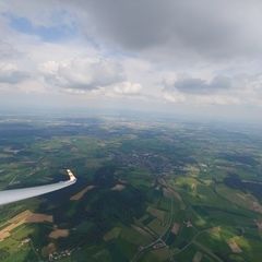 Verortung via Georeferenzierung der Kamera: Aufgenommen in der Nähe von Bayreuth, Deutschland in 1600 Meter