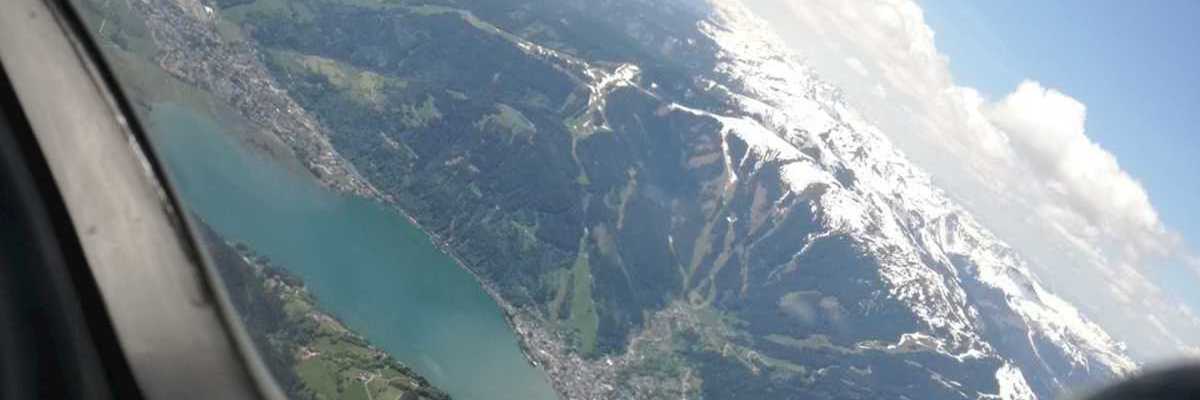 Flugwegposition um 11:18:07: Aufgenommen in der Nähe von Gemeinde Zell am See, 5700 Zell am See, Österreich in 2480 Meter