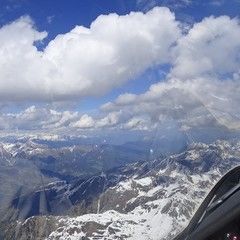 Flugwegposition um 13:34:31: Aufgenommen in der Nähe von 39030 Sexten, Südtirol, Italien in 3069 Meter