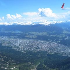 Flugwegposition um 13:08:13: Aufgenommen in der Nähe von Innsbruck, Österreich in 2483 Meter