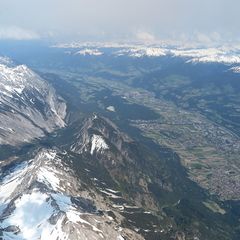 Flugwegposition um 13:17:05: Aufgenommen in der Nähe von Gemeinde Absam, Absam, Österreich in 3366 Meter