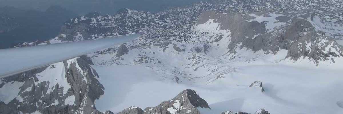 Flugwegposition um 16:19:30: Aufgenommen in der Nähe von Gemeinde Ramsau am Dachstein, 8972, Österreich in 3509 Meter