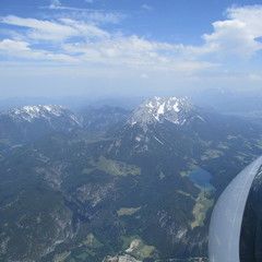 Flugwegposition um 11:43:59: Aufgenommen in der Nähe von Gemeinde Schwoich, Schwoich, Österreich in 2666 Meter