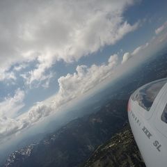 Flugwegposition um 13:03:22: Aufgenommen in der Nähe von Gaming, Österreich in 2350 Meter