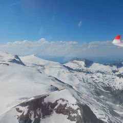 Flugwegposition um 14:27:43: Aufgenommen in der Nähe von Gemeinde Matrei in Osttirol, Österreich in 3460 Meter