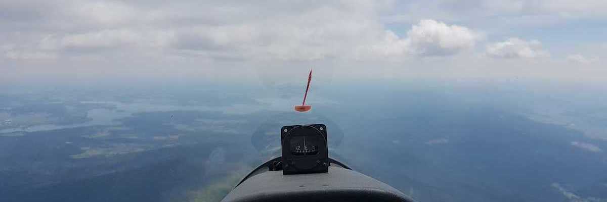 Flugwegposition um 10:36:24: Aufgenommen in der Nähe von Gemeinde Schwarzenberg am Böhmerwald, Österreich in 2058 Meter