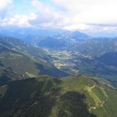 Flugwegposition um 09:42:57: Aufgenommen in der Nähe von Rottenmann, Österreich in 2077 Meter