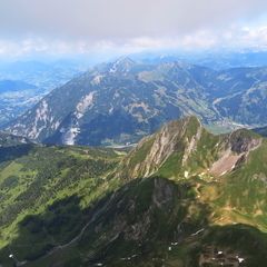 Flugwegposition um 11:53:10: Aufgenommen in der Nähe von Gemeinde Dorfgastein, 5632, Österreich in 2645 Meter