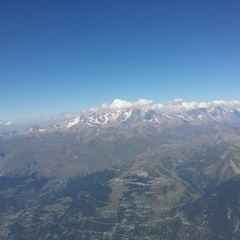Flugwegposition um 12:39:01: Aufgenommen in der Nähe von Savoyen, Frankreich in 3495 Meter