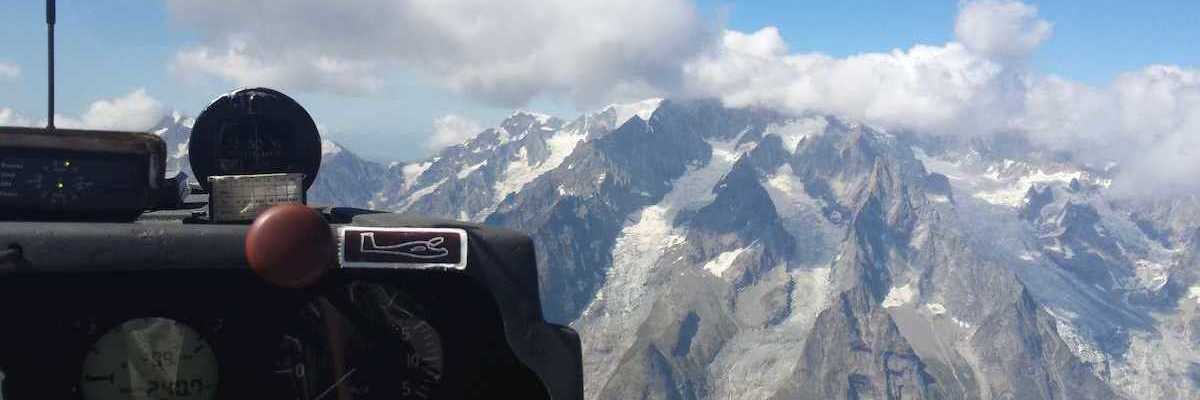Flugwegposition um 13:08:32: Aufgenommen in der Nähe von 11010 Pré-Saint-Didier, Aostatal, Italien in 3774 Meter