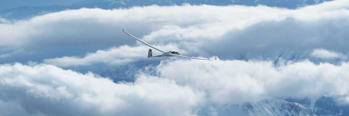 Flugwegposition um 14:09:42: Aufgenommen in der Nähe von Gemeinde Wildalpen, 8924, Österreich in 3446 Meter