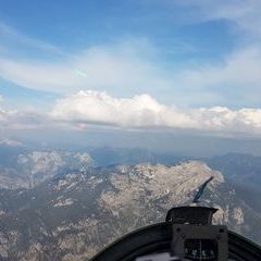 Flugwegposition um 15:58:40: Aufgenommen in der Nähe von Johnsbach, 8912 Johnsbach, Österreich in 2305 Meter