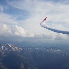 Flugwegposition um 15:58:36: Aufgenommen in der Nähe von Johnsbach, 8912 Johnsbach, Österreich in 2312 Meter