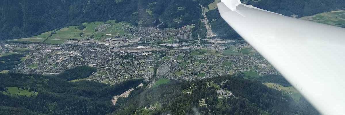 Flugwegposition um 10:33:49: Aufgenommen in der Nähe von Gemeinde Nüziders, Nüziders, Österreich in 2049 Meter