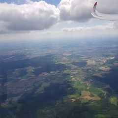 Verortung via Georeferenzierung der Kamera: Aufgenommen in der Nähe von Regensburg, Deutschland in 2000 Meter