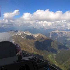Flugwegposition um 14:18:07: Aufgenommen in der Nähe von Gemeinde Sellrain, Österreich in 3344 Meter
