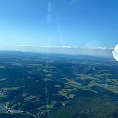 Flugwegposition um 10:34:58: Aufgenommen in der Nähe von Okres Klatovy, Tschechien in 1620 Meter