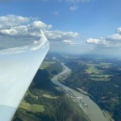 Verortung via Georeferenzierung der Kamera: Aufgenommen in der Nähe von Passau, Deutschland in 1400 Meter