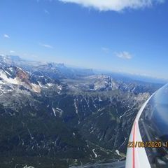 Flugwegposition um 11:52:24: Aufgenommen in der Nähe von 39030 Prags, Südtirol, Italien in 3110 Meter