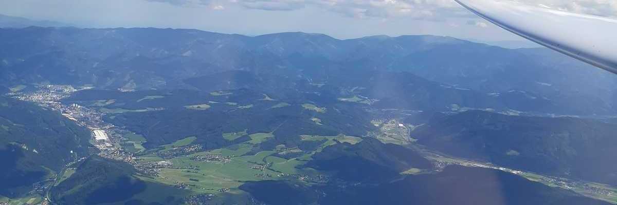 Flugwegposition um 14:21:24: Aufgenommen in der Nähe von Gai, 8793, Österreich in 2309 Meter
