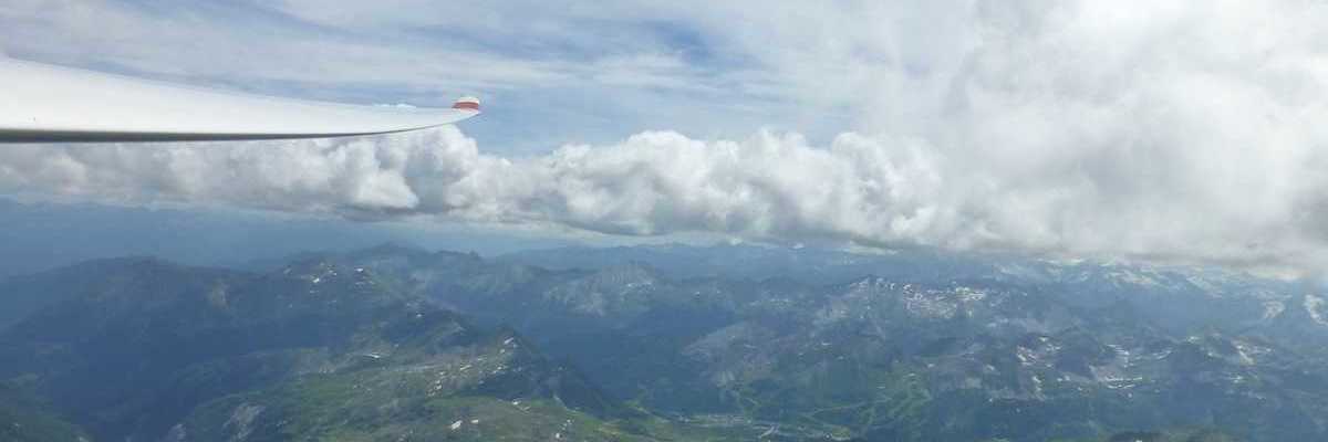 Flugwegposition um 12:18:35: Aufgenommen in der Nähe von Oppenberg, 8786, Österreich in 2634 Meter