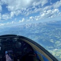 Flugwegposition um 12:24:22: Aufgenommen in der Nähe von Gemeinde Großarl, 5611, Österreich in 3111 Meter