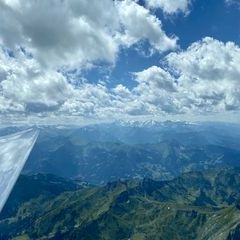 Flugwegposition um 12:24:25: Aufgenommen in der Nähe von Gemeinde Großarl, 5611, Österreich in 3107 Meter