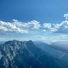 Flugwegposition um 14:37:12: Aufgenommen in der Nähe von Weng im Gesäuse, 8913, Österreich in 2140 Meter