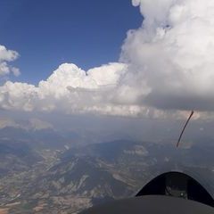 Flugwegposition um 13:12:18: Aufgenommen in der Nähe von Département Hautes-Alpes, Frankreich in 2881 Meter
